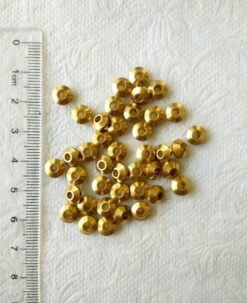 Alternative view of 4.5MM Brass Geometric Tyre Beads