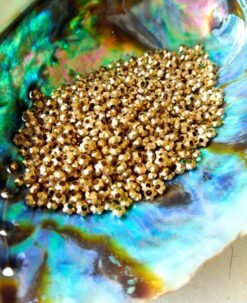 Alternative view of 2MM Unique Brass Flower Tyre Beads