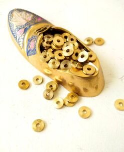 8MM Brass Big Tyre Geometric Beads