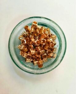 Alternative view of 4MM Brass Square Geometric Beads