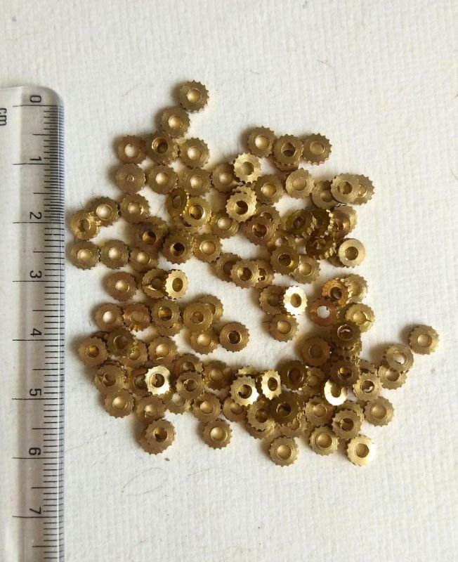2MM Brass Donuts Geometric Beads - Image 5