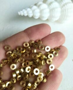 Alternative view of 3MM Brass Donuts Geometric Beads