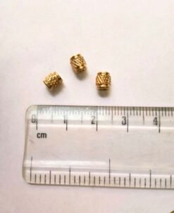 Alternative view of 5MM Brass Pipe Geometric Beads