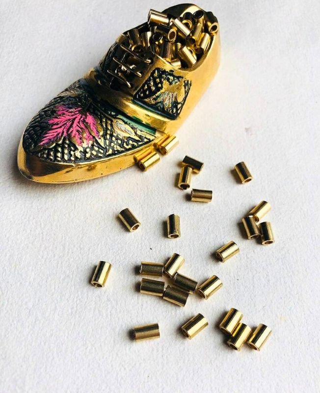 5MM Brass Pipe Geometric Beads - Image 3