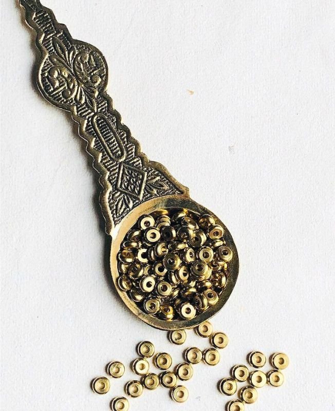 2.5MM Brass Donuts Geometric Beads - Image 4