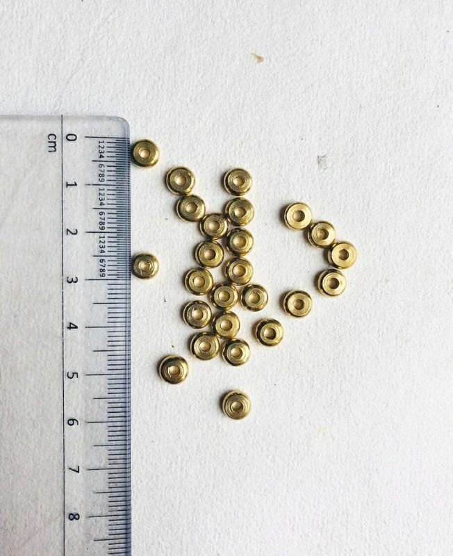 2.5MM Brass Donuts Geometric Beads - Image 2