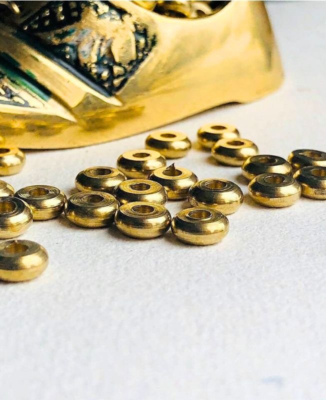 2.5MM Brass Donuts Geometric Beads - Image 3