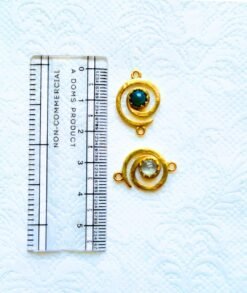 Alternative view of Spiral Stone Charms