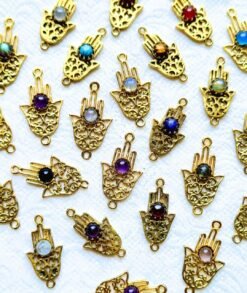 Hamsa Stone Charms