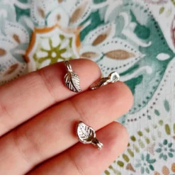 Alternative view of Silver Filled Leaf Charms