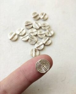 Alternative view of Spiral Silver-filled Brass Charm Beads copy