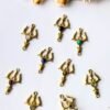 Trishul Finish Brass Stones Charms Connectors