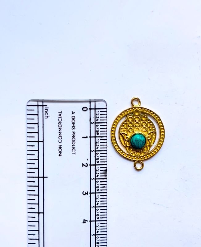 Tree Of Life Brass Stones Charms Connectors - Image 3