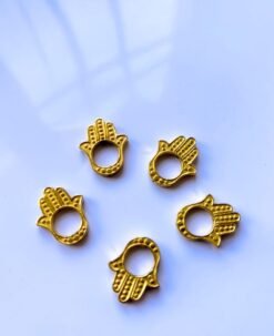 Alternative view of Hamsa Brass Charms Connectors