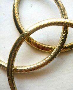 Alternative view of Hammered Shine Finish Brass Choker Set