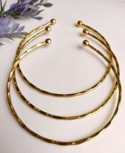 Alternative view of Ethnic Slim Finish Brass Choker Set