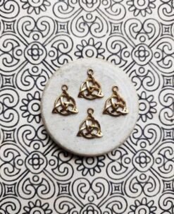 Alternative view of Celtic Triquetra Brass Special Charms