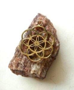 Alternative view of Radiant Seed Geometry Brass Special Charms