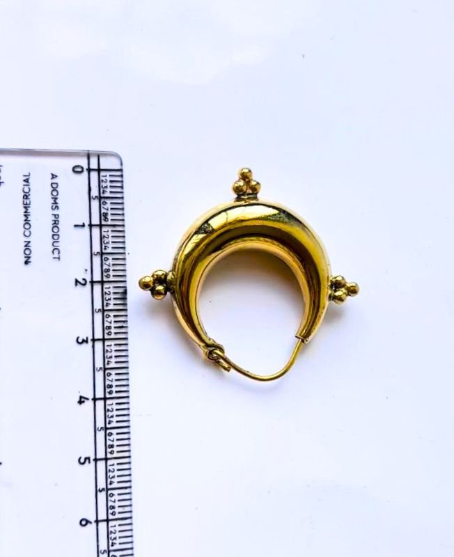 5/20 Pairs Spherical Hoop Brass Earrings - Image 3