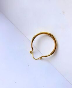 Alternative view of 5/20 Pairs Vintage Bali Hoop Brass Earrings