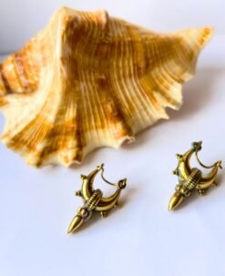5/20 Pairs Dagger Statement Brass Earrings