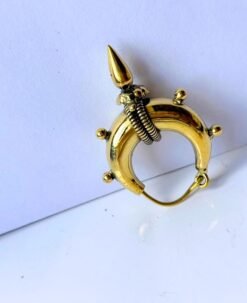 Alternative view of 5/20 Pairs Minimalist Crescent Brass Earrings