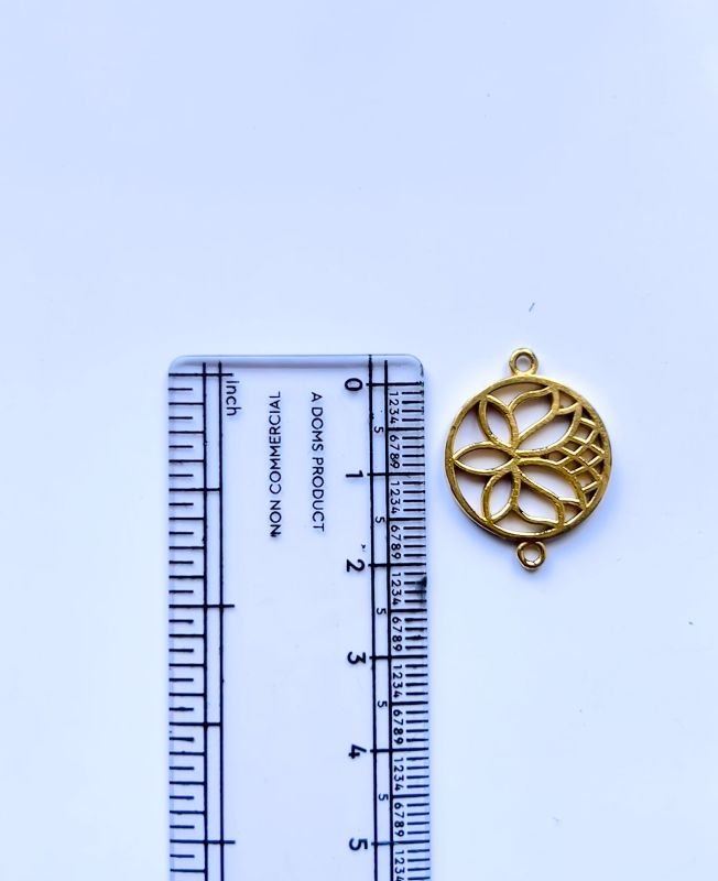 Harmony Golden Petal Connector Brass Special Charms - Image 2