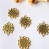 Unique Sacred Geometry Flower Brass Special Charms