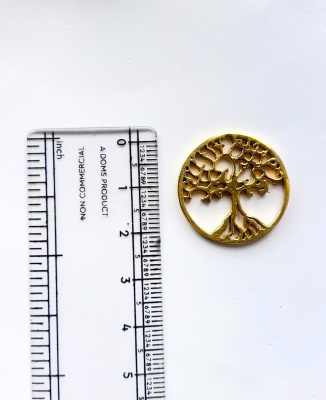 Cutout Life Of Tree Connector Brass Special Charms - Image 3