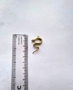 Alternative view of Sidewinder Golden Snake Pendant Brass Special Charms