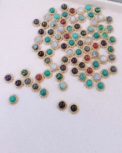 Alternative view of 5pcs 15mm Flowers Grooved Connectors for Micro Macrame