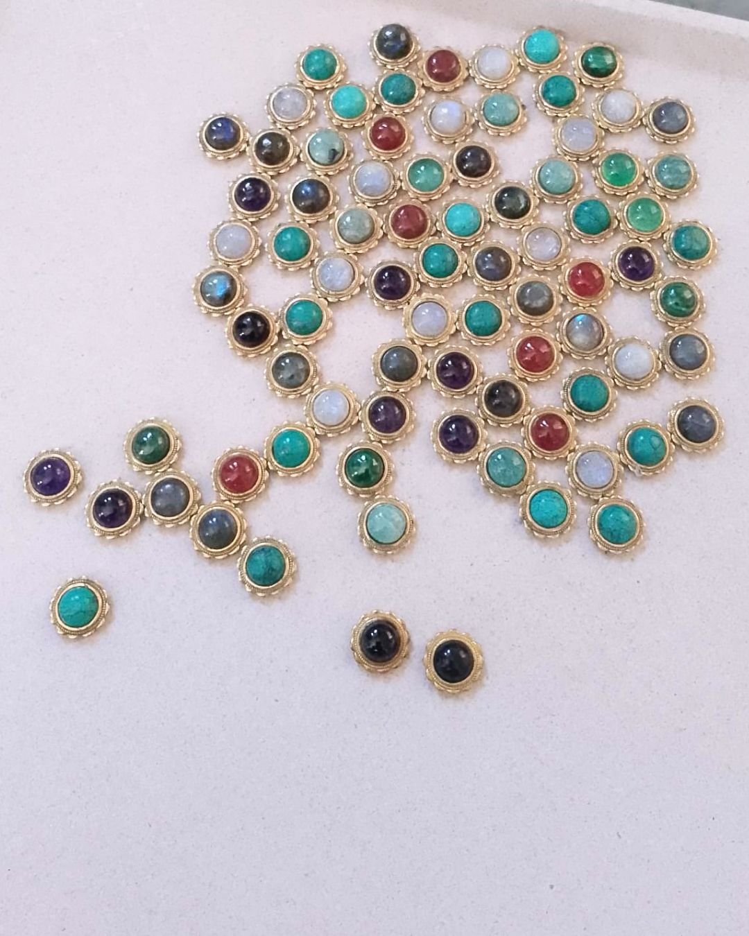 5pcs 15mm Flowers Grooved Connectors for Micro Macrame - Image 2