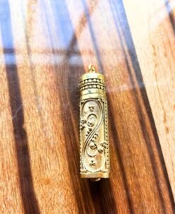 Alternative view of 1/3/10 Pieces Prayer Scroll Tube Brass Pendant