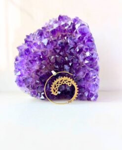 5/20 Pairs Delicate Filigree Spiral Brass Earrings