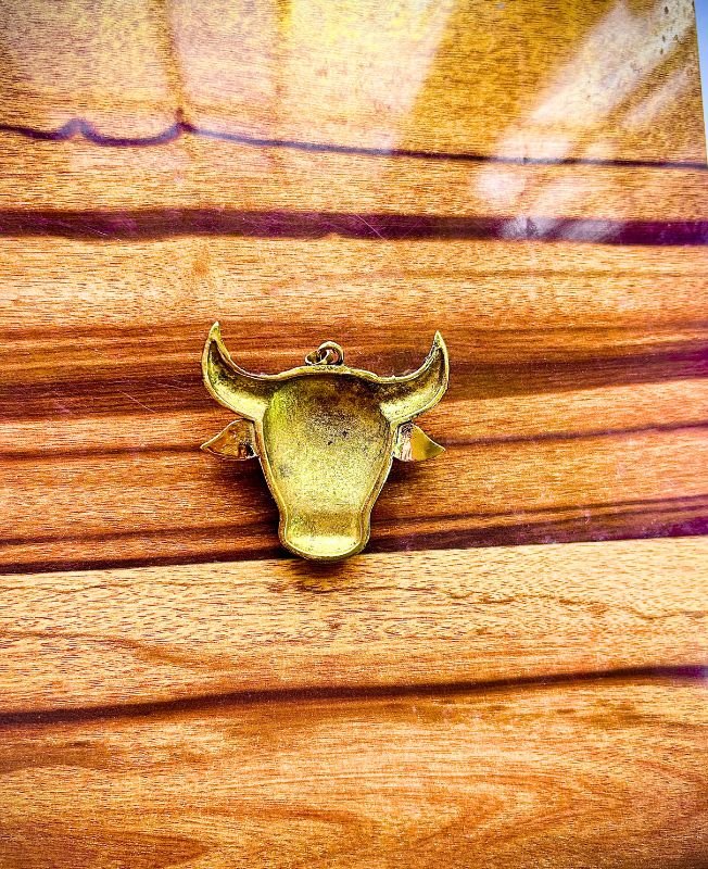 1/3/10 Pieces Bull Head Brass Pendant - Image 2