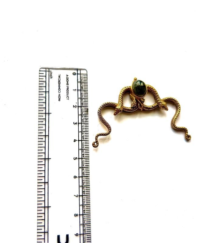 1/3/10 Pieces Twin Serpent Brass Pendant - Image 3