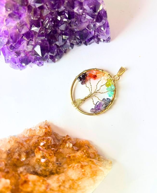 1/3/10 Pieces Seven Colored Disc Brass Pendant