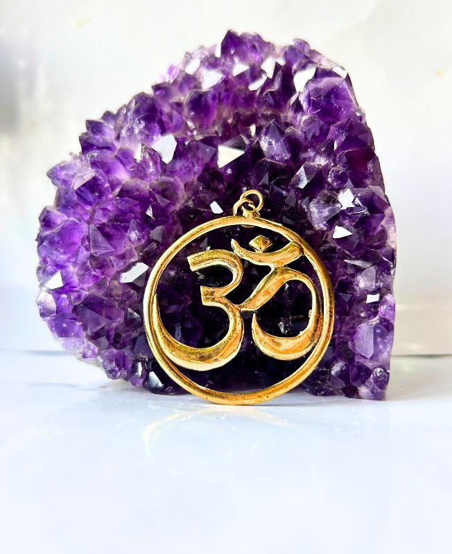 1/3/10 Pieces Om Symbol Brass Pendant