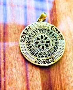 Alternative view of 1/3/10 Pieces Floral Mandala Brass Pendant