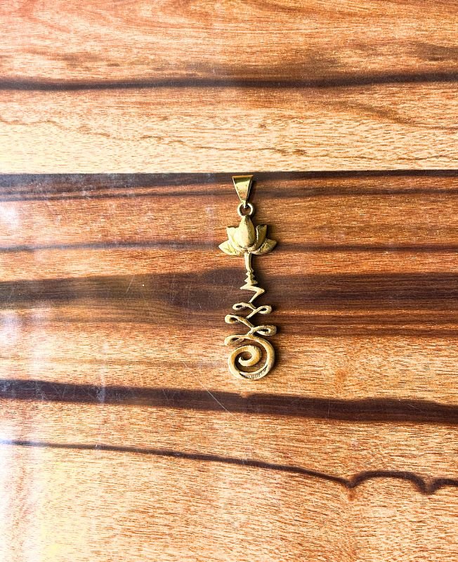 1/3/10 Pieces Lotus Spiral Symbol Brass Pendant - Image 2