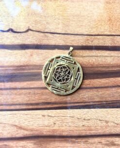 Alternative view of 1/3/10 Pieces Detailed Palm Tree Brass Pendant