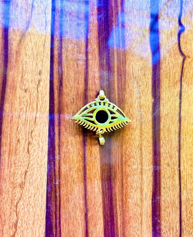 1/3/10 Pieces Blue Gemstone Eye Brass Pendant - Image 2