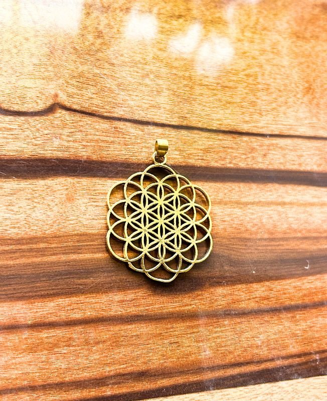 1/3/10 Pieces Sacred Geometry Brass Pendant - Image 2