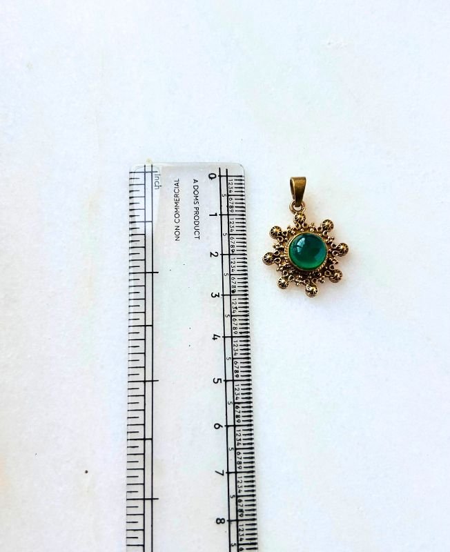 1/3/10 Pieces Intricate Floral Mandala Brass Pendant - Image 2