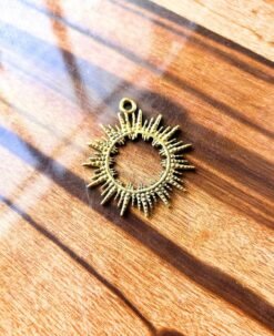 Alternative view of 1/3/10 Pieces Halo Sunburst Mandala Brass Pendant