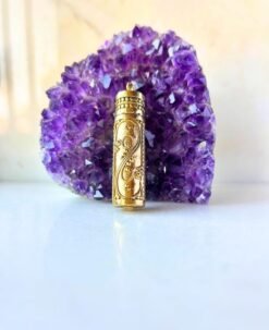 1/3/10 Pieces Prayer Scroll Tube Brass Pendant