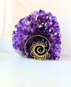 5/20 Pairs Ornate Spiral Filigree Brass Earrings