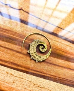 Alternative view of 5/20 Pairs Flair Spiral Filigree Brass Earrings