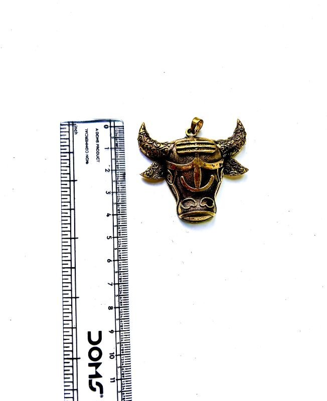 1/3/10 Pieces Bull Head Brass Pendant - Image 3