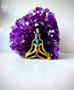 1/3/10 Pieces Meditating Seven Stone Brass Pendant